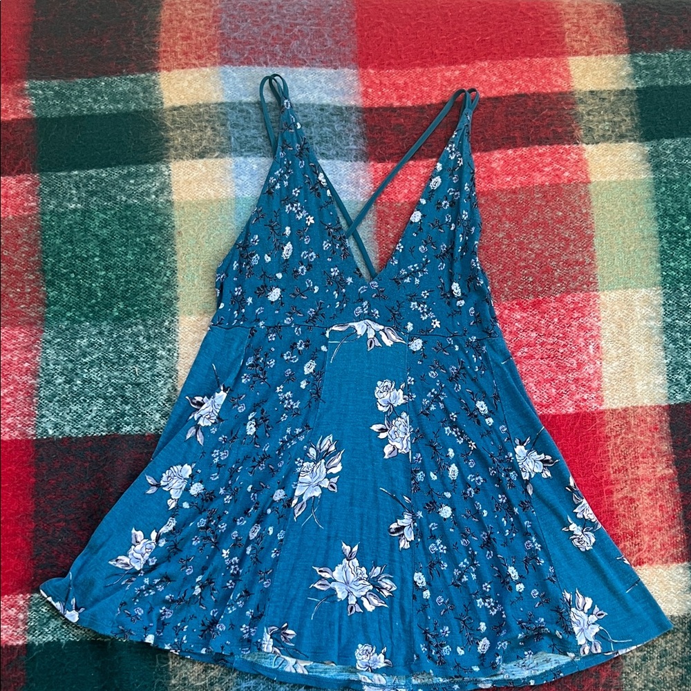 Kimchi Blue Teal Floral Cami